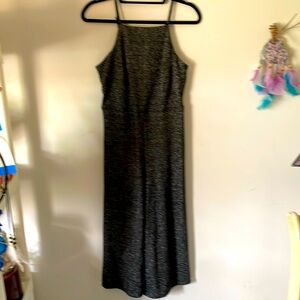 Black and silver jump suit. Size medium.